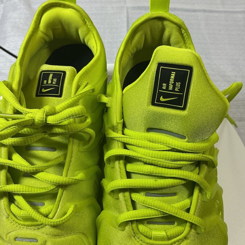 Nike Air VaporMax Plus Tennis Ball DX1784-300 Yellow Men's size 8.5 - Picture 5 of 10